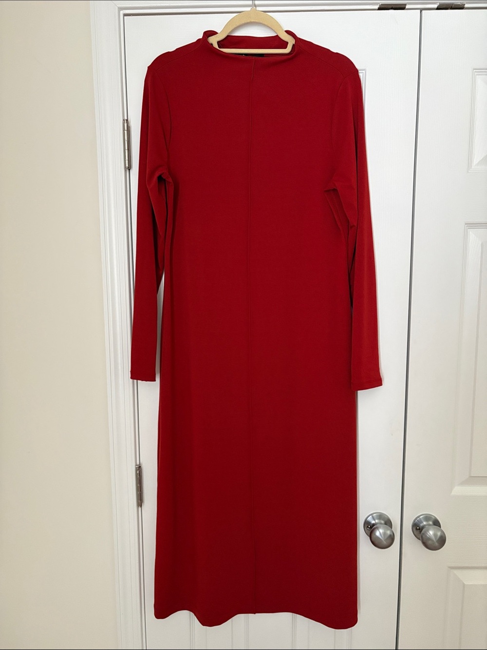 Banana Republic Long Sleeve Midi Mock Neck Dress
